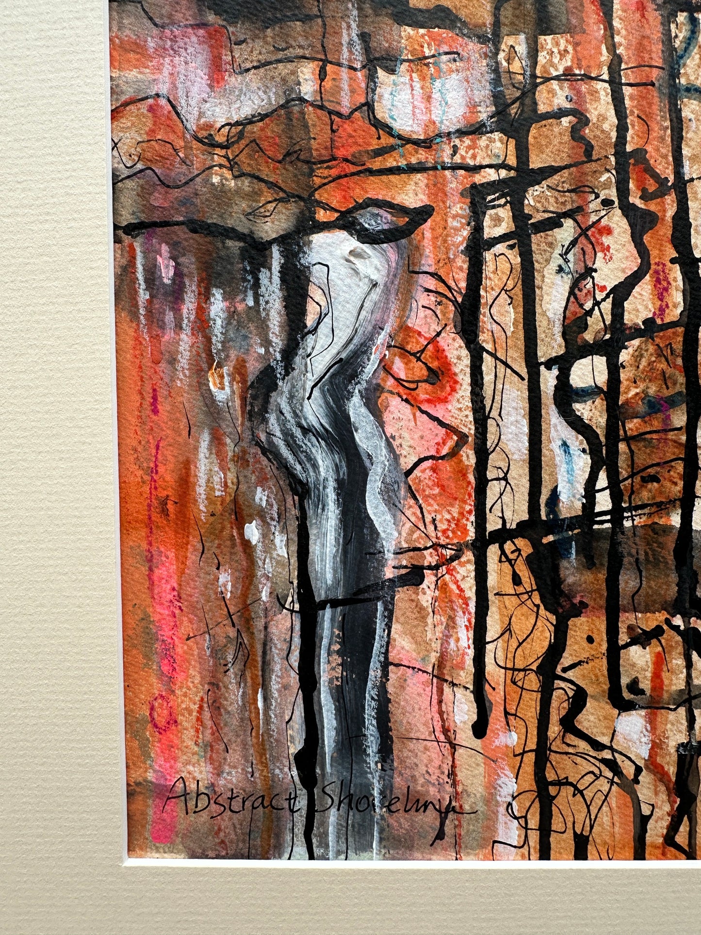 NEW! Original painting/ Abstract shoreline