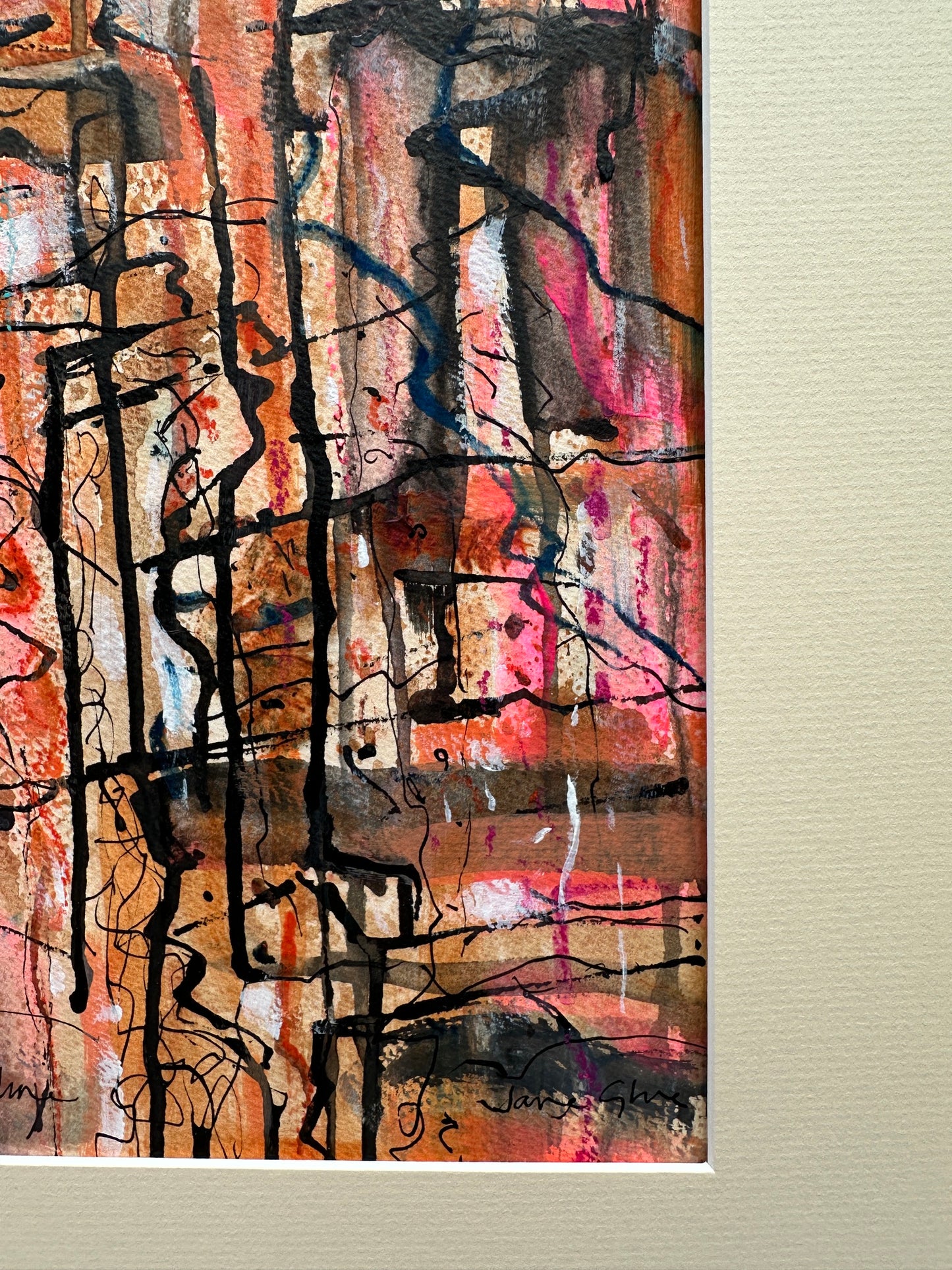 NEW! Original painting/ Abstract shoreline