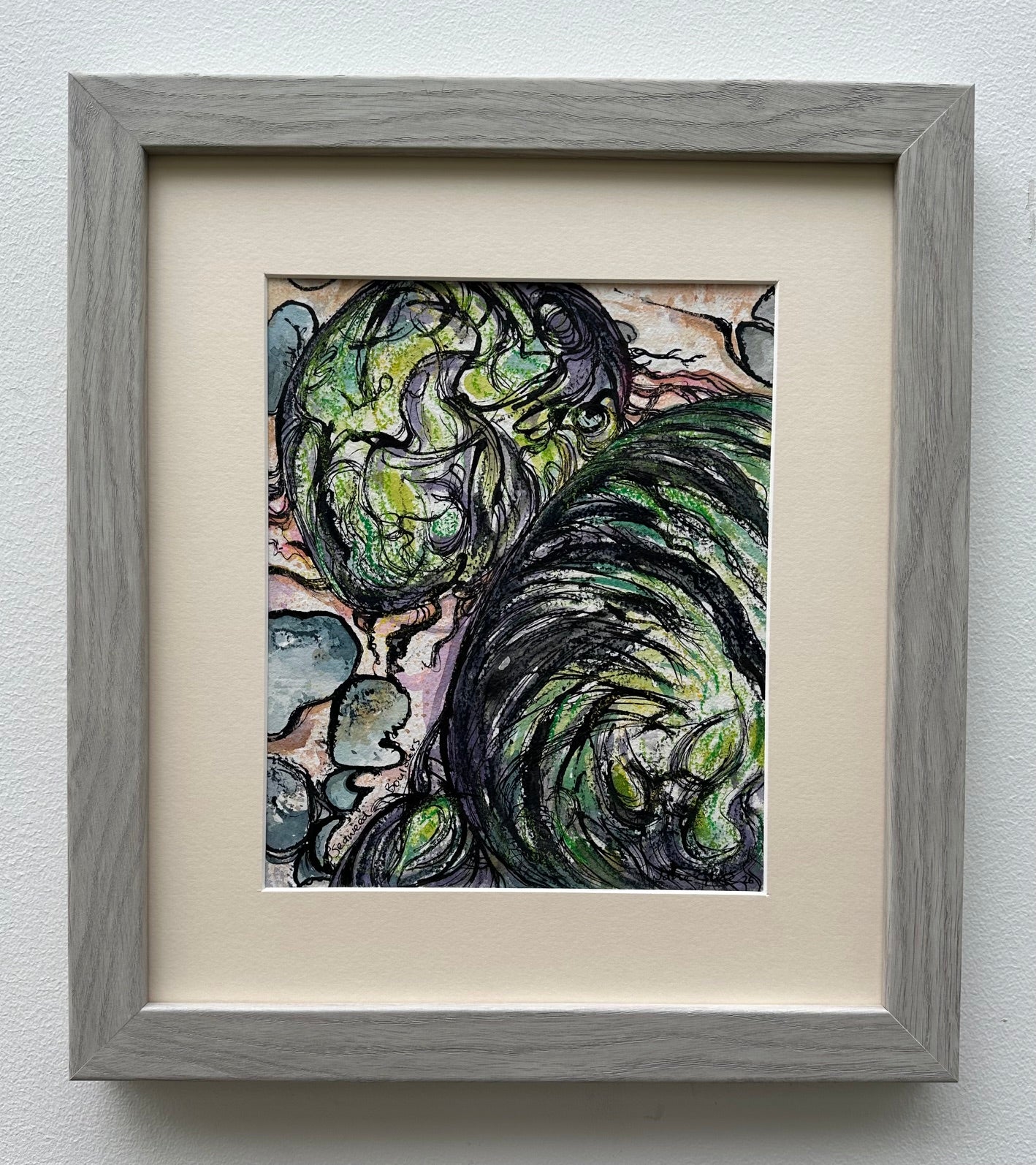 NEW! Original painting/ Seaweed Boulders