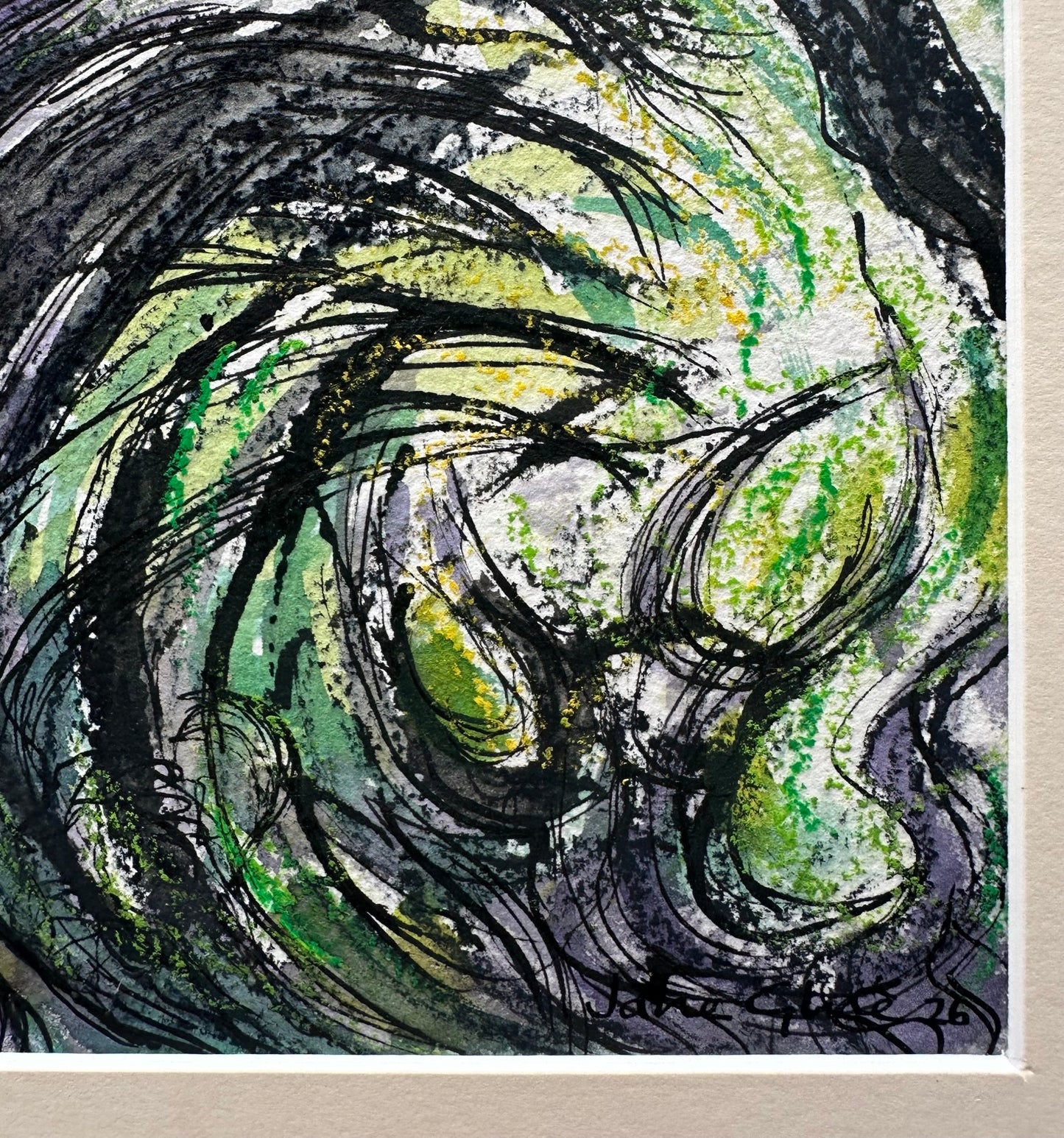 NEW! Original painting/ Seaweed Boulders