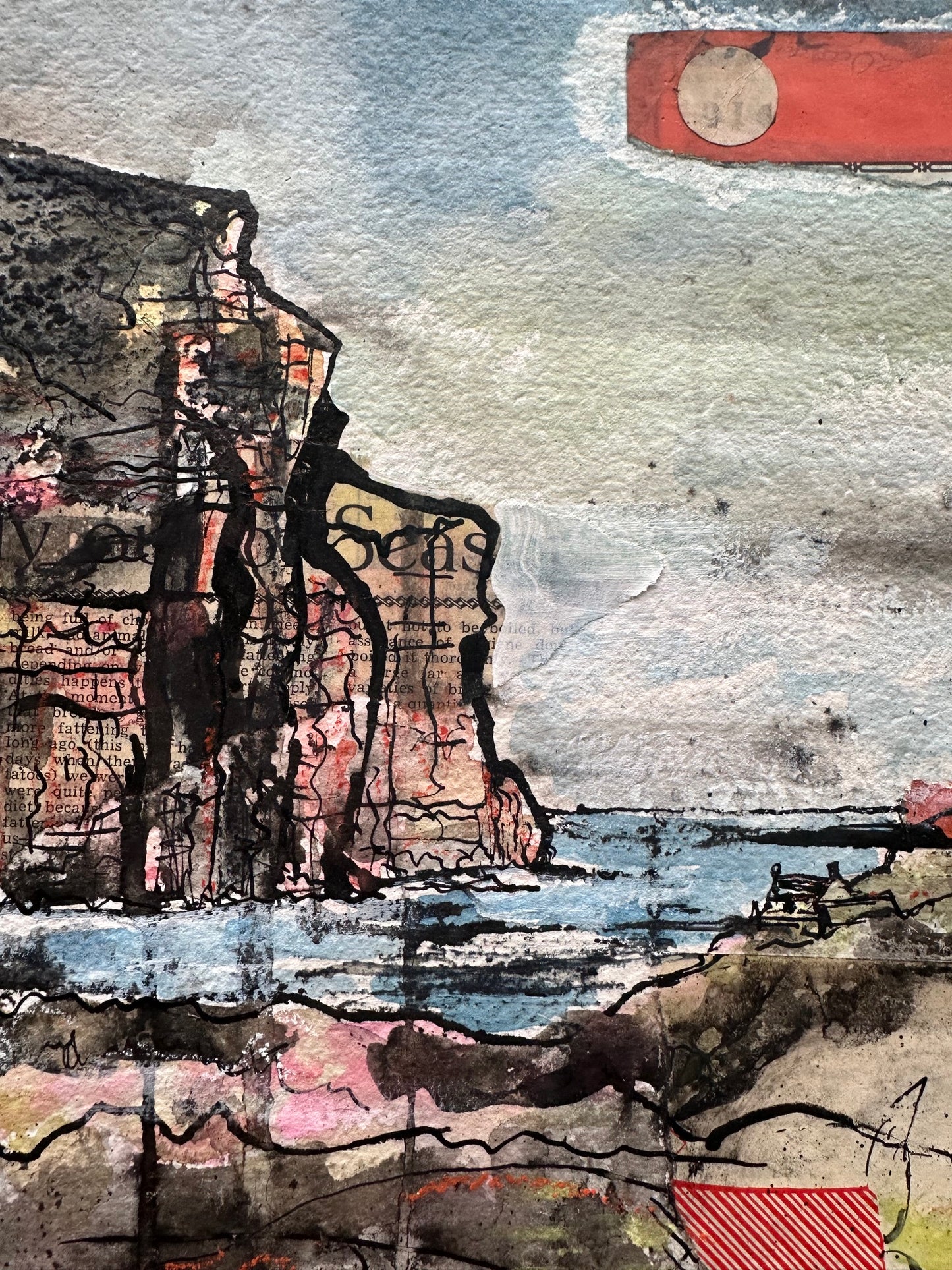 New! Original painting/Rackwick Cliffs