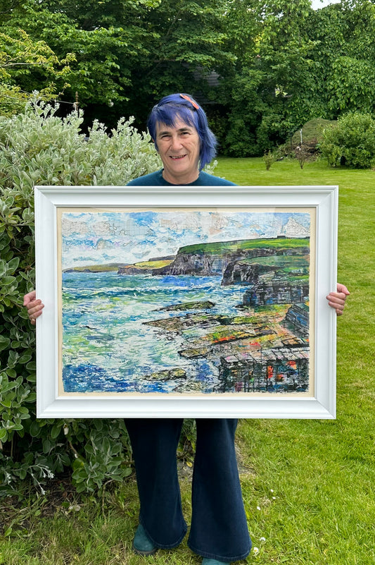 NEW! Original painting/Birsay Cliffs