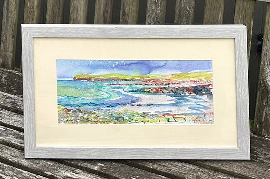 NEW! Original watercolour painting/Summertime in Westray