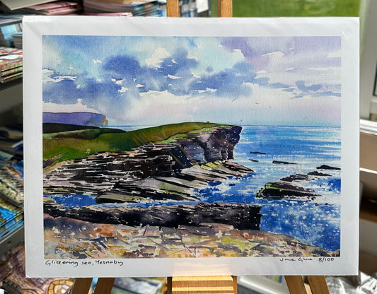 Limited edition print/Glittering sea, Yesnaby