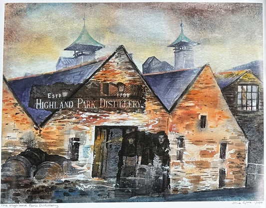 Large Limited edition print/The Highland Park Distillery