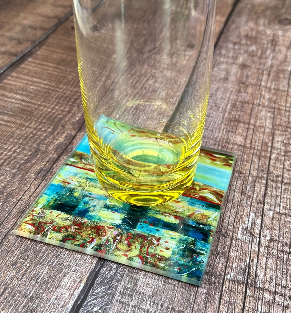 Glass coaster/Golden sunset