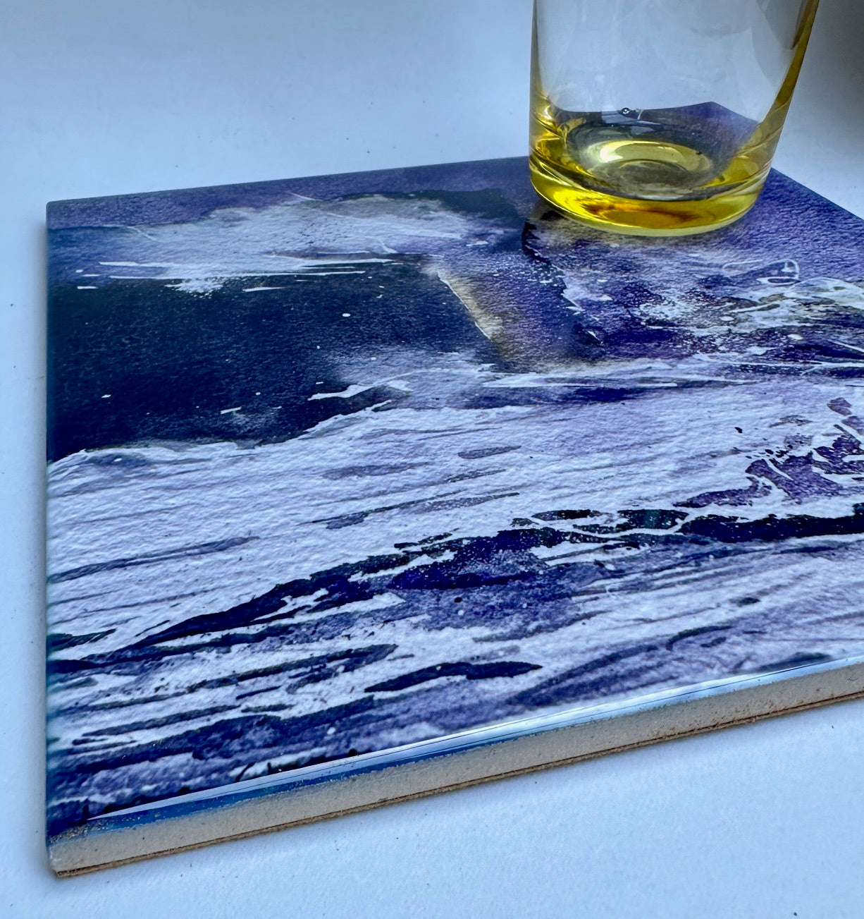 Large ceramic tile/Wild sea, Orkney