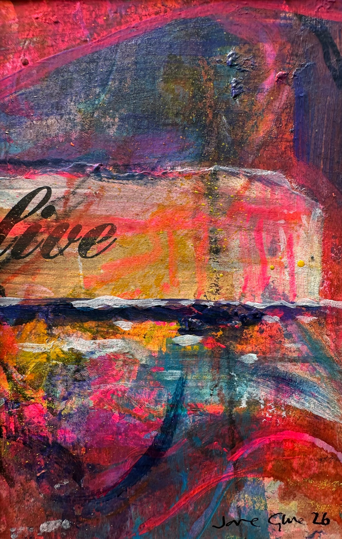 NEW! Original mixed media painting/Live