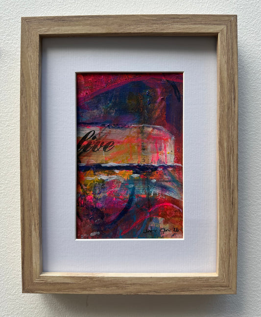 NEW! Original mixed media painting/Live