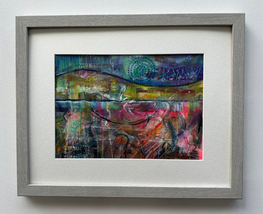 NEW! Original mixed media painting/Music to my ears