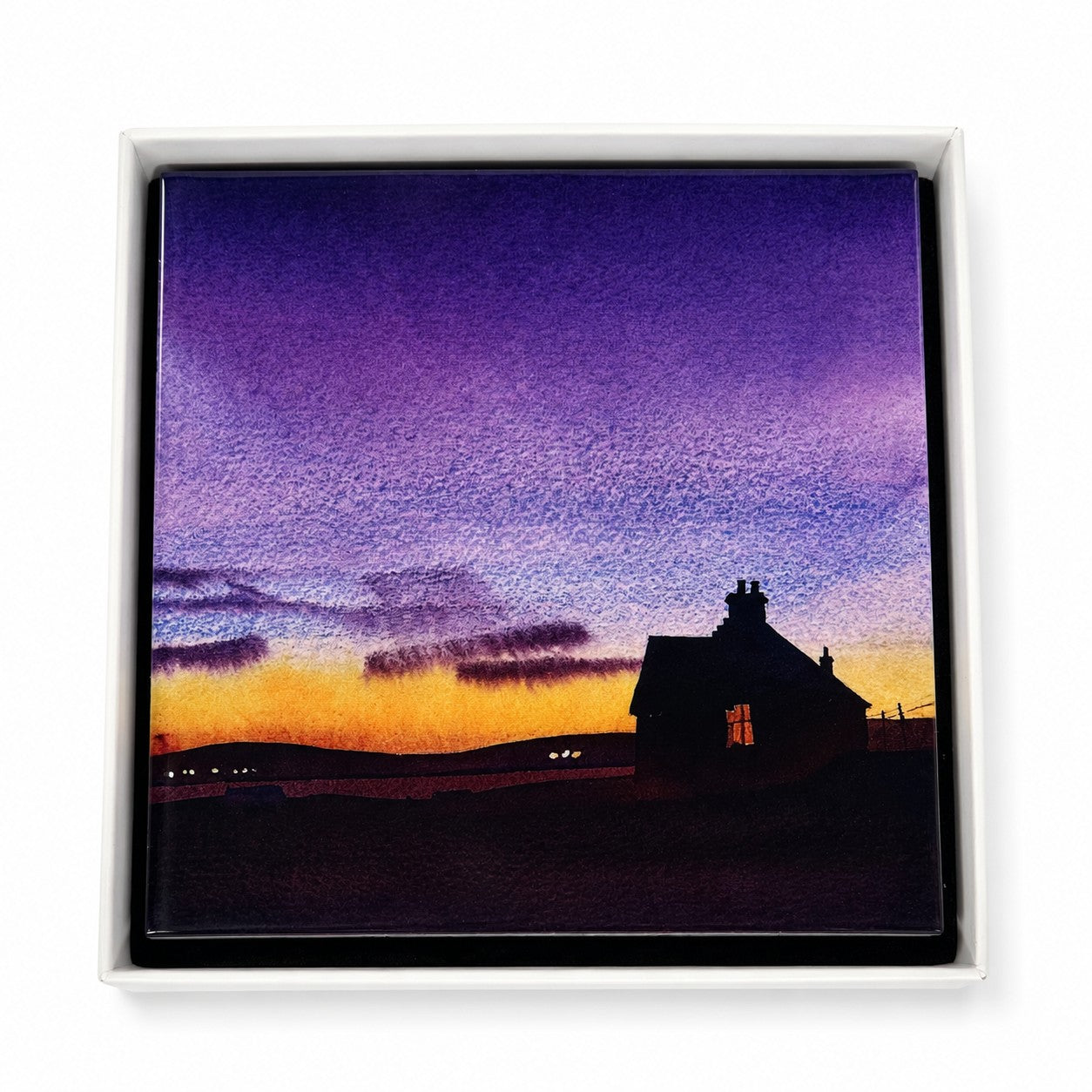 Medium ceramic tile/Night Sky