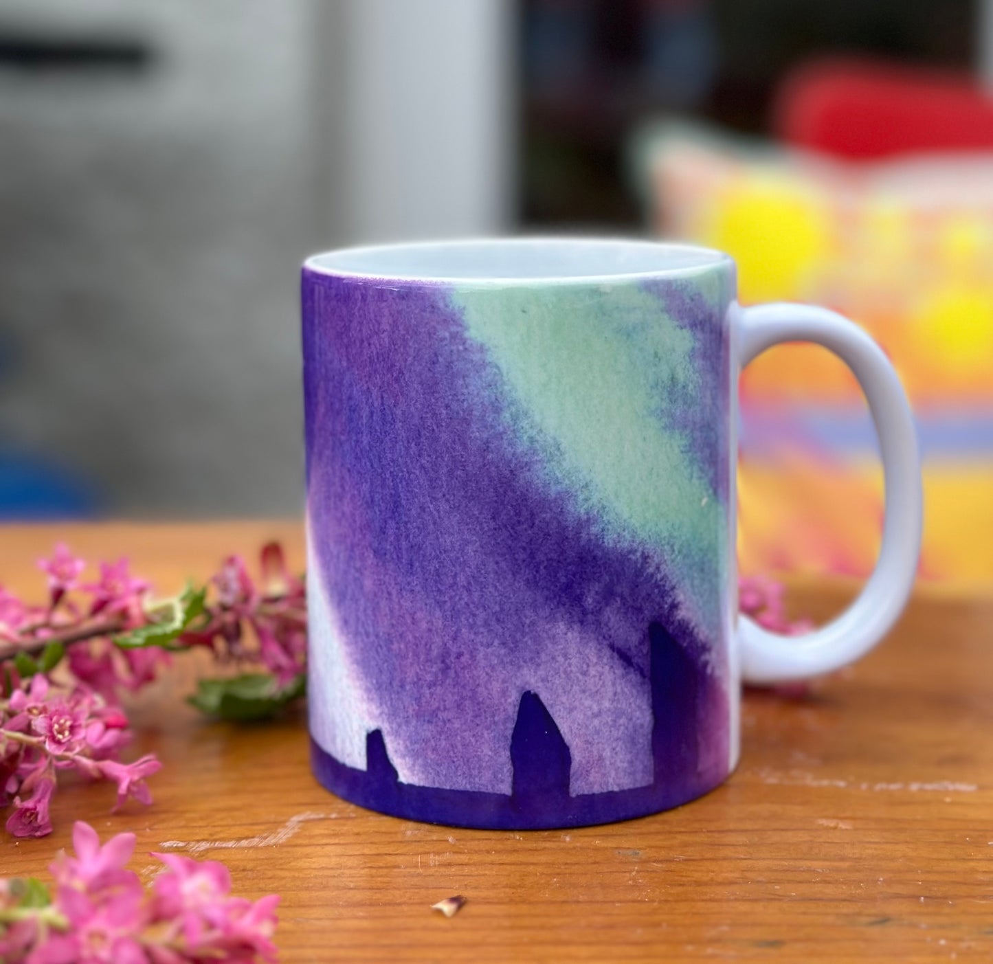 Ceramic mug/Northern skies at The Ring of Brodgar