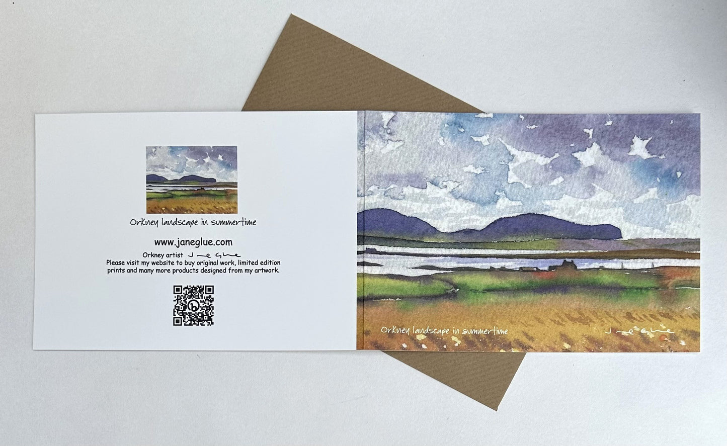 Card - Orkney landscape in summertime