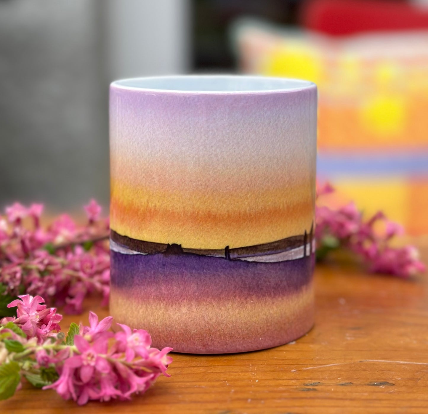 Ceramic mug/Purple sunset