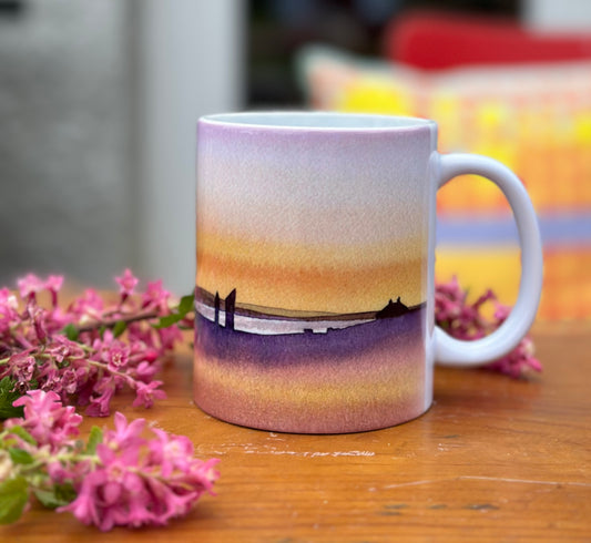 Ceramic mug/Purple sunset