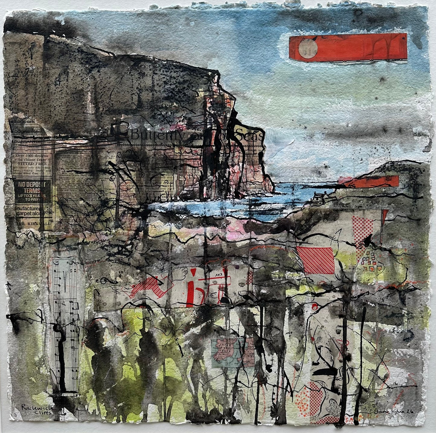 New! Original painting/Rackwick Cliffs