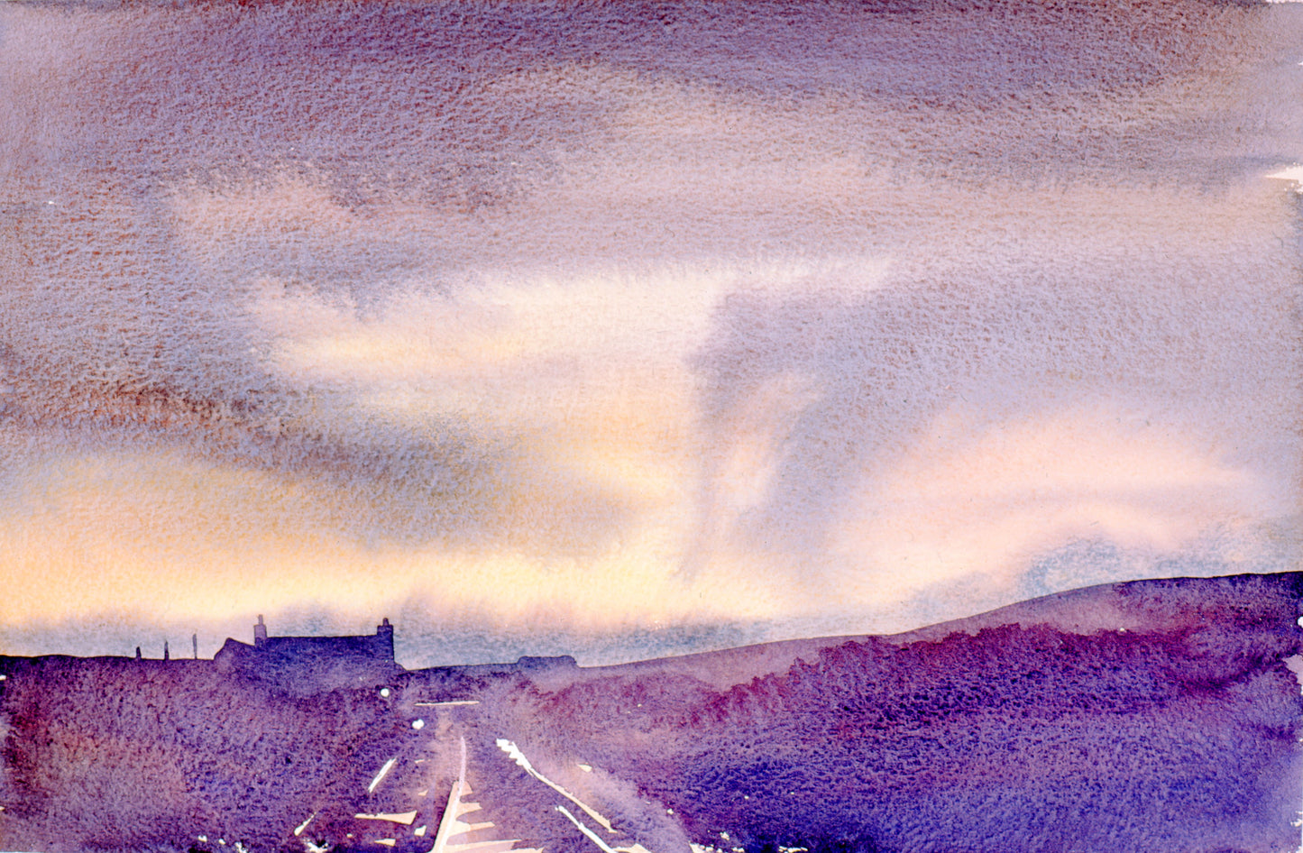 Canvas print/Rainstorm, Orkney