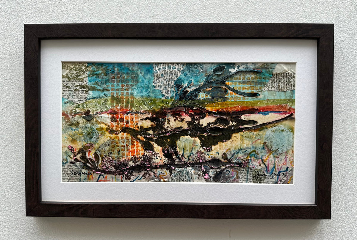 NEW! Original mixed media painting/Seaweed