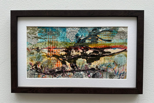 NEW! Original mixed media painting/Seaweed