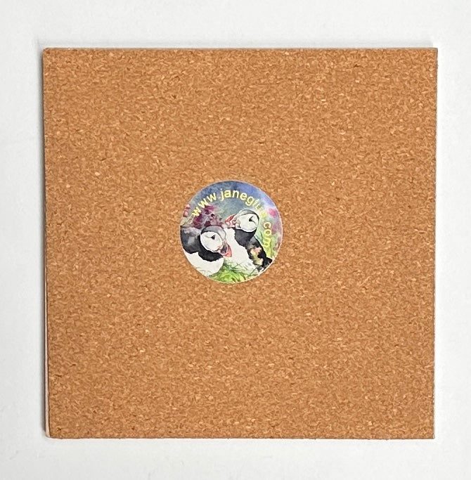 Medium ceramic tile/Wildflowers in the moonlight