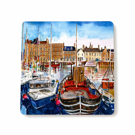 Coaster/Kirkwall harbour with boats
