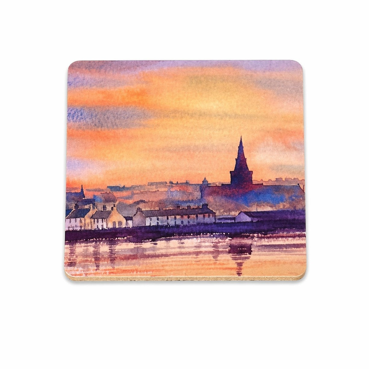 Coaster/Sunset over Kirkwall bay