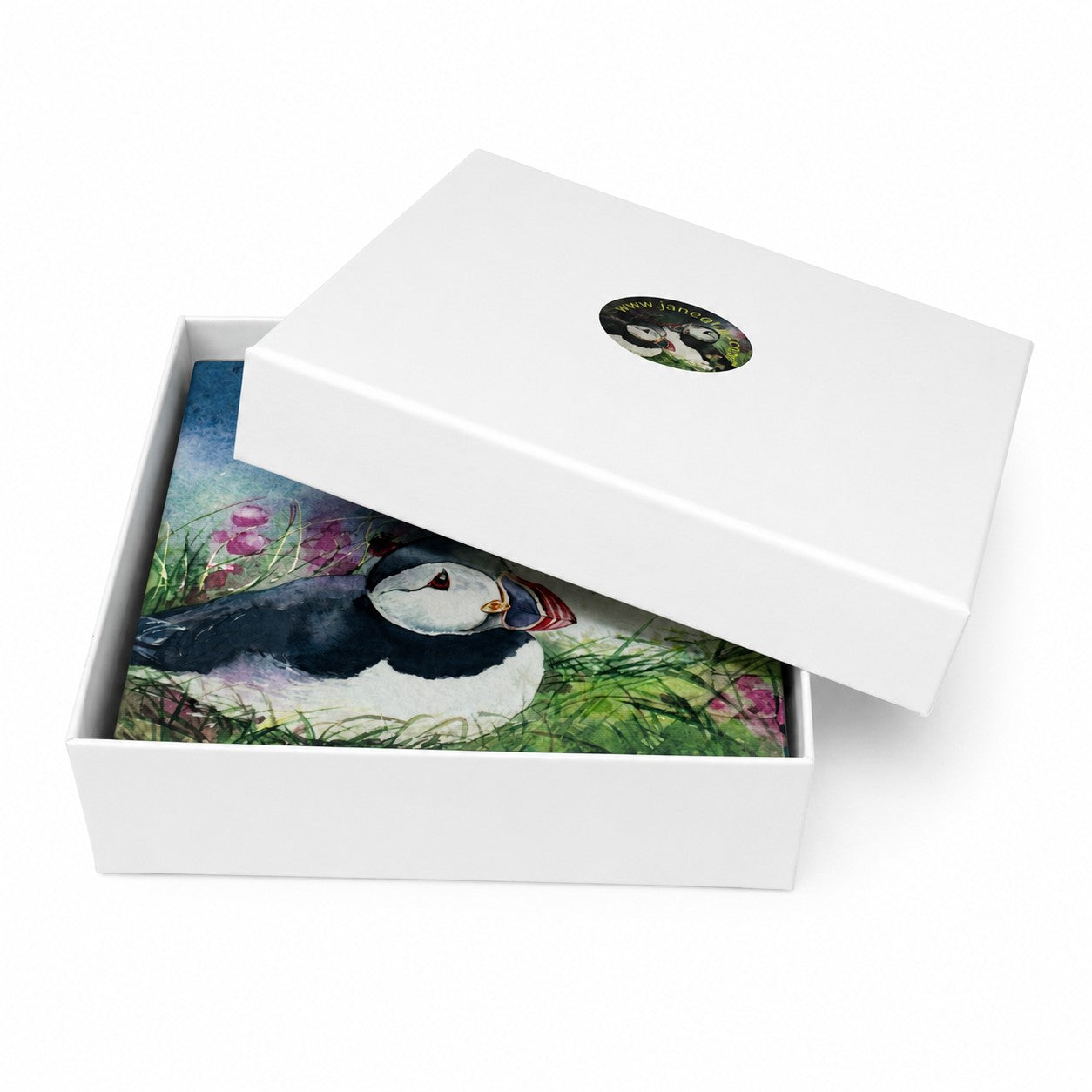 Medium ceramic tile/Tammie norries(Puffins)