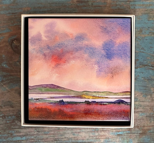 Medium ceramic tile/Maeshowe sunset