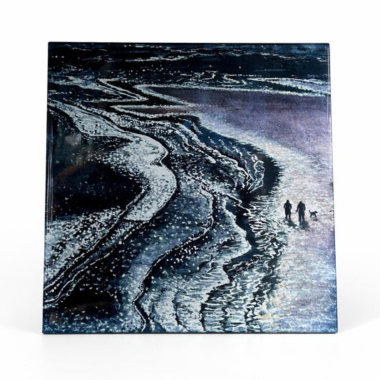Large ceramic tile/Winter light at Waulkmill bay