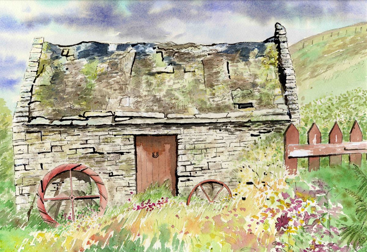 Limited edition print/Old Barn, Rendall