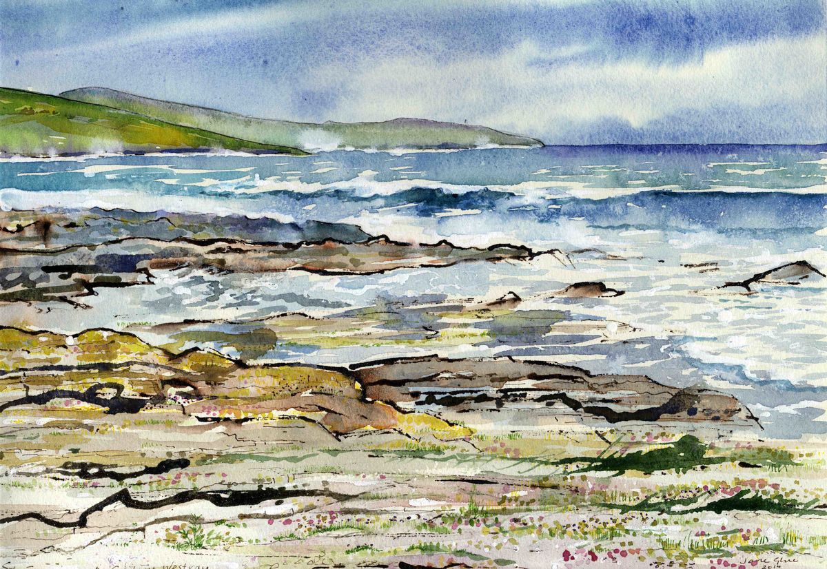 Limited edition print/Wild sea at Grobust beach, Westray