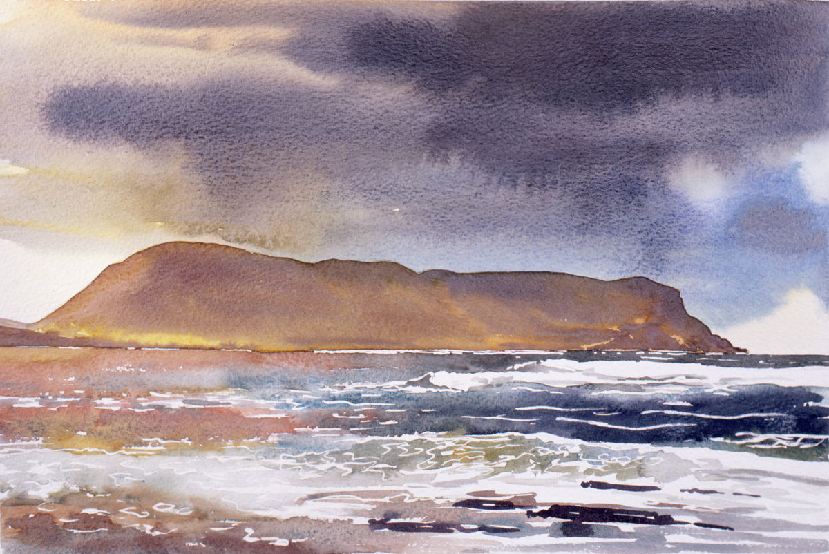 Limited edition print/Waves at Warebeth overlooking Hoy