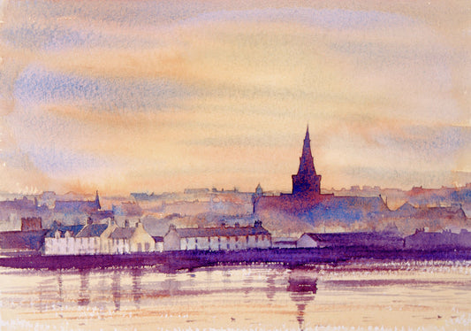 Limited edition print/Sunset over Kirkwall bay