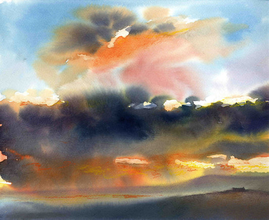 Limited edition print/Wild sunset, Orkney