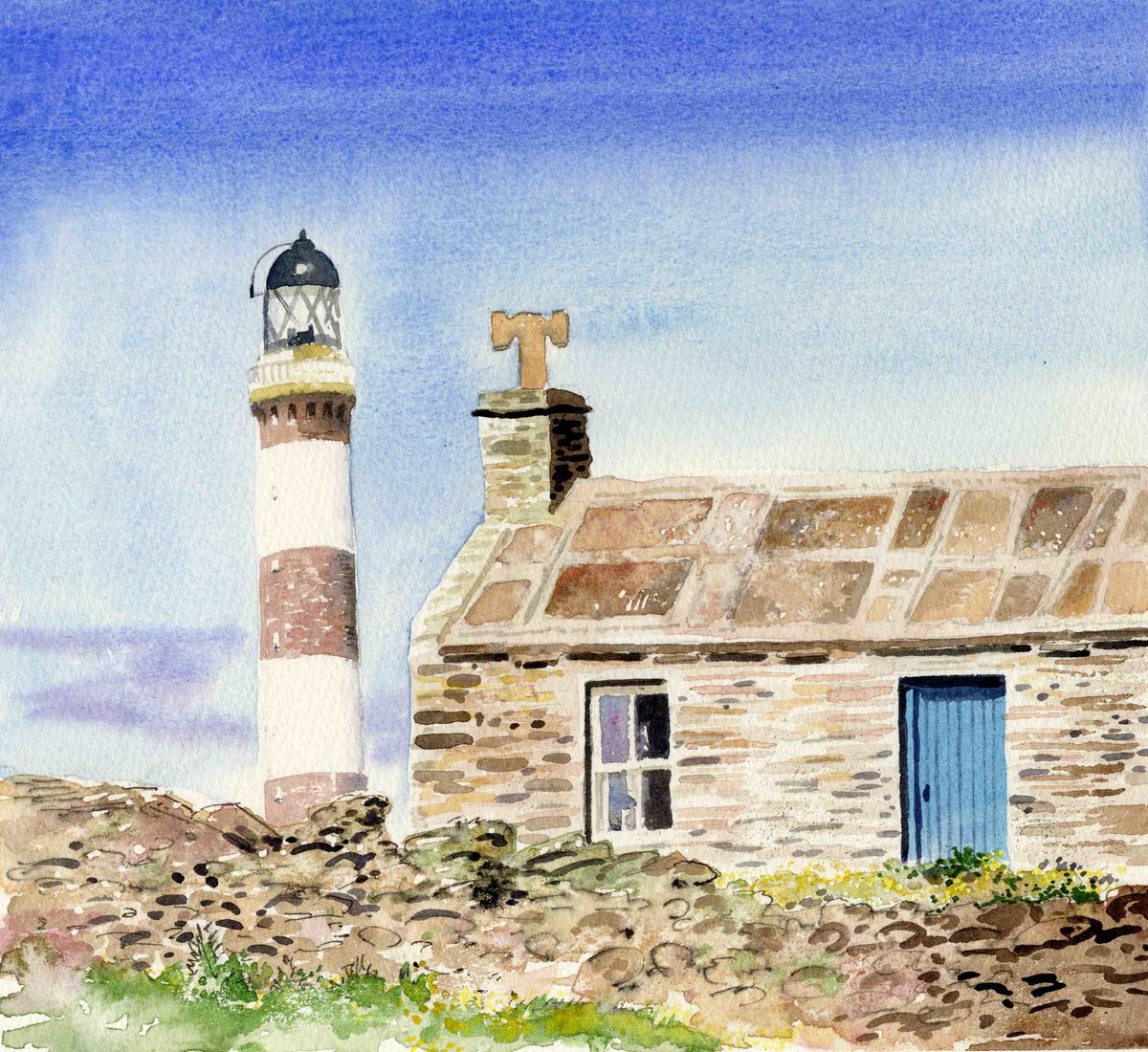 Limited edition print/Lighthouse, North Ronaldsay
