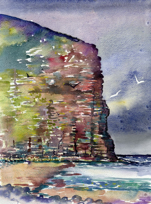 Limited edition print/Rackwick Cliff, Hoy