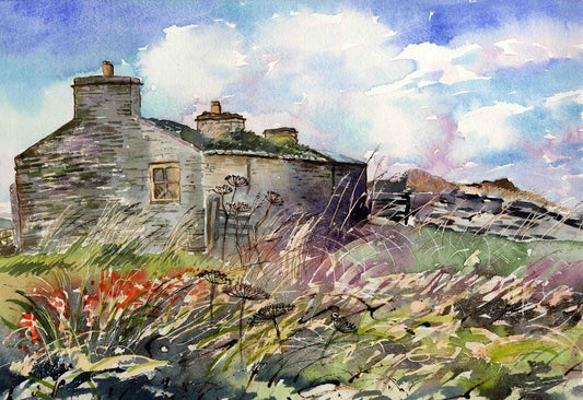 Limited edition print/Maggies hoose, Skaill loch in Orkney