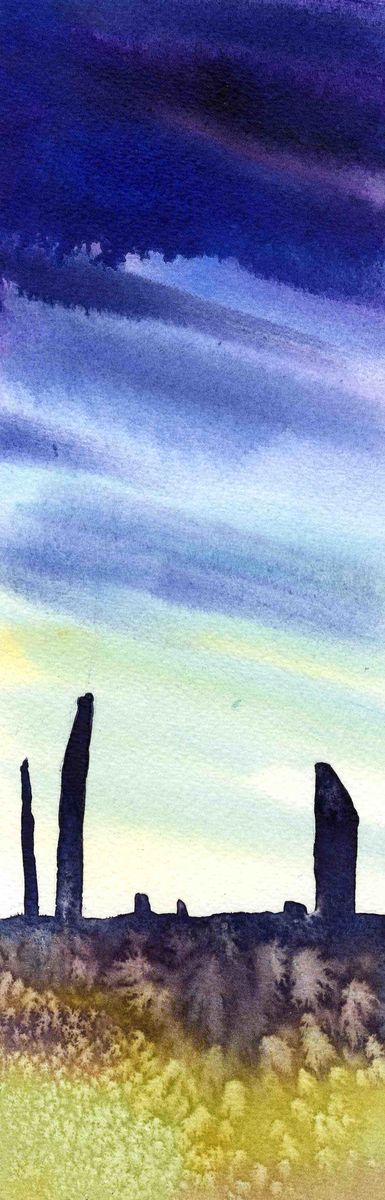 Limited edition print/Sky and stones at The Ring of Brodgar