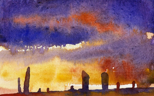 Limited edition print/Orkney stones at The Ring of Brodgar