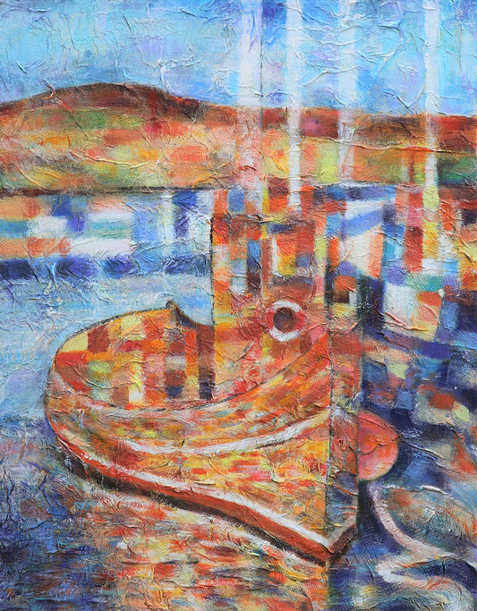 Limited edition print/Fisherman's Boat Abstract