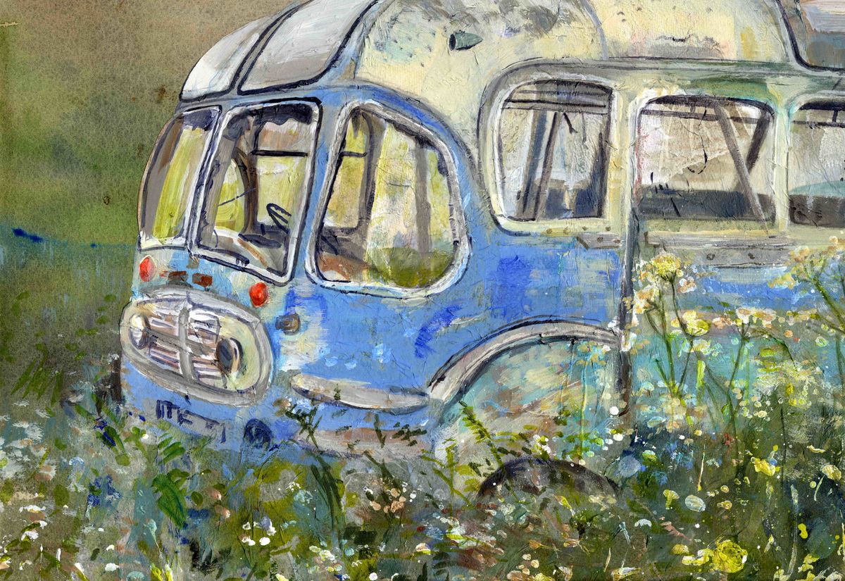 Limited edition print/Forgotten bus in Hoy