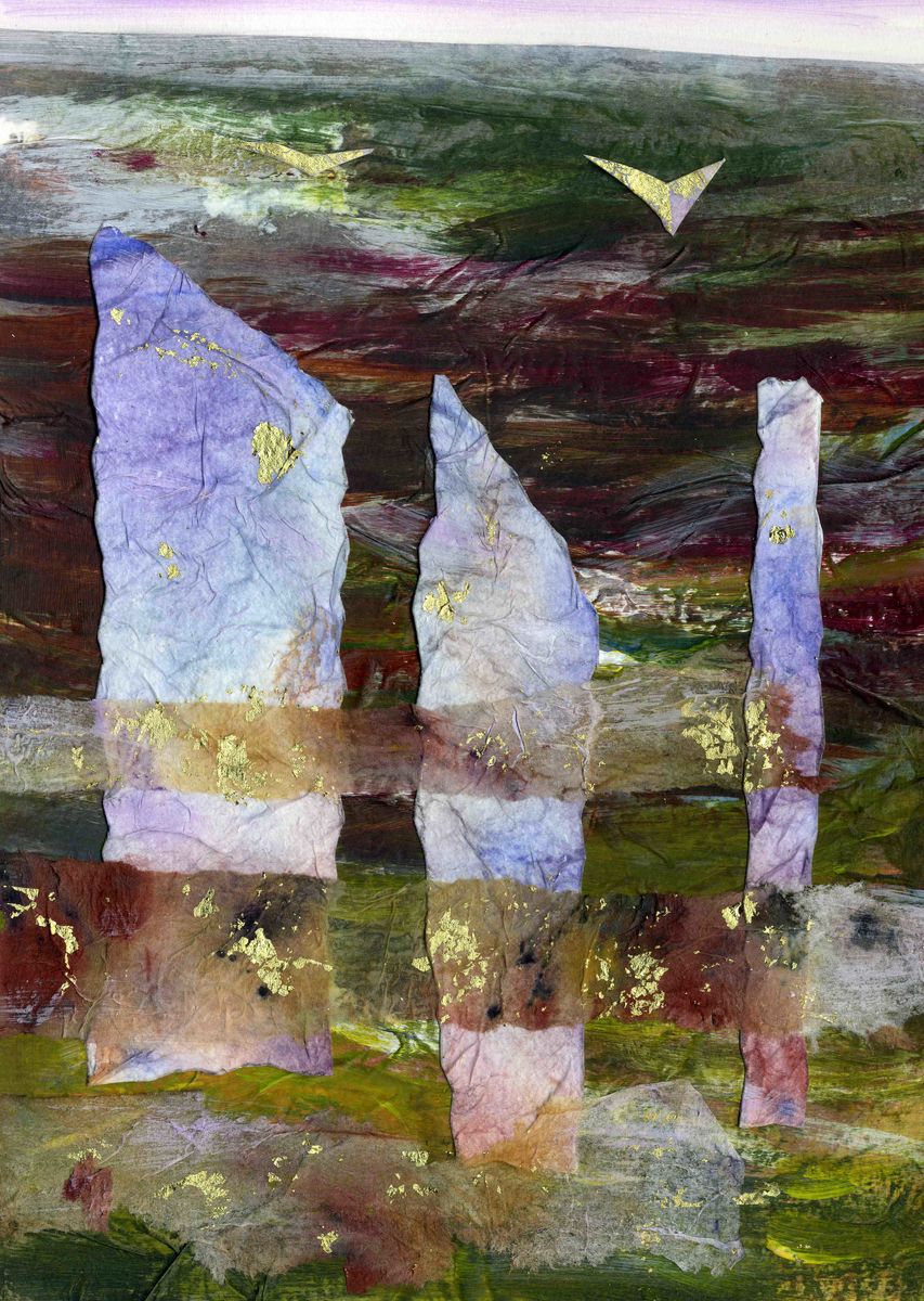 Limited edition print/Standing stone shapes