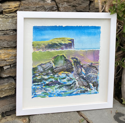 Original painting framed/Birsay Shore