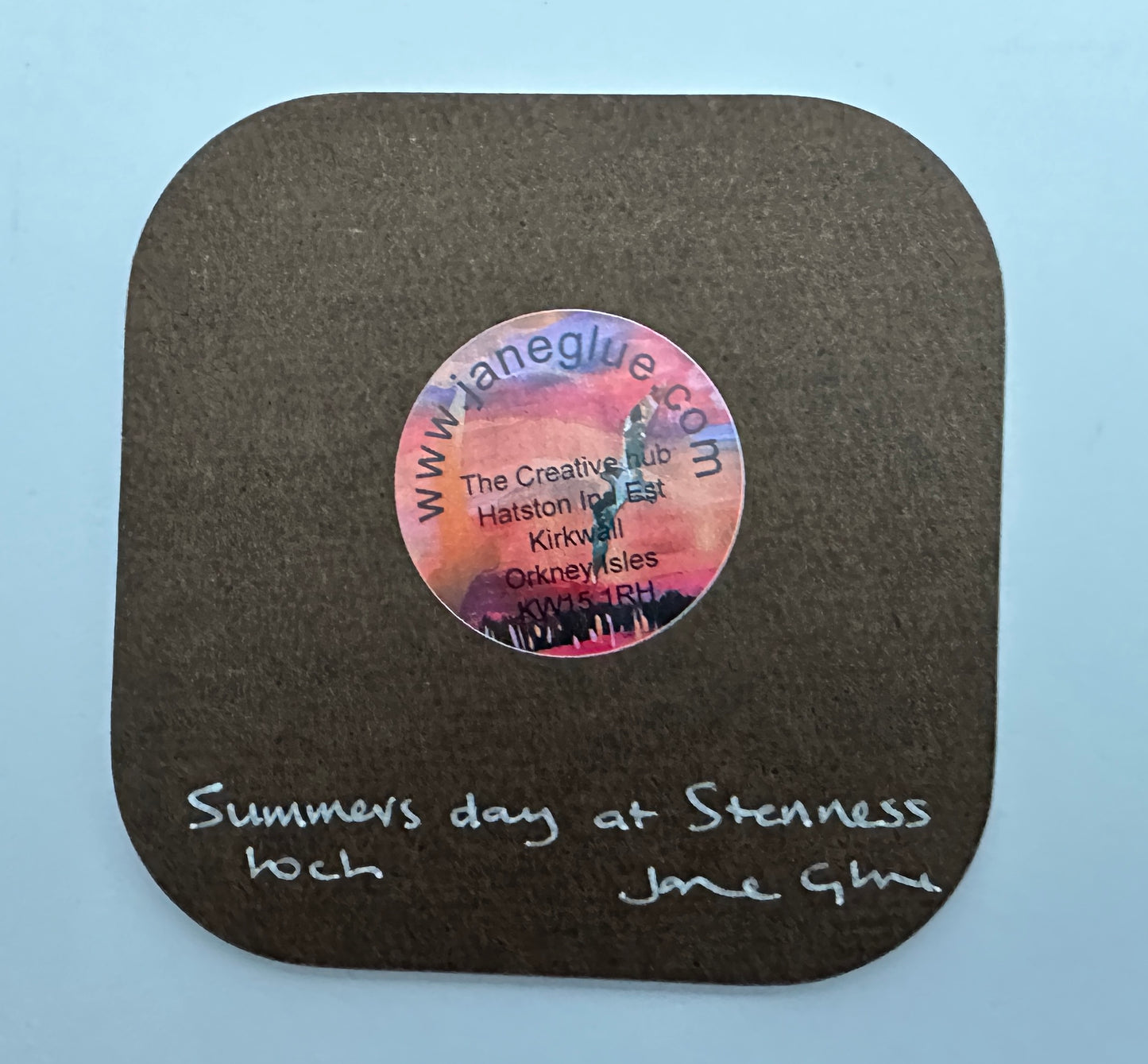 Designer coaster/Summers day at Stenness loch