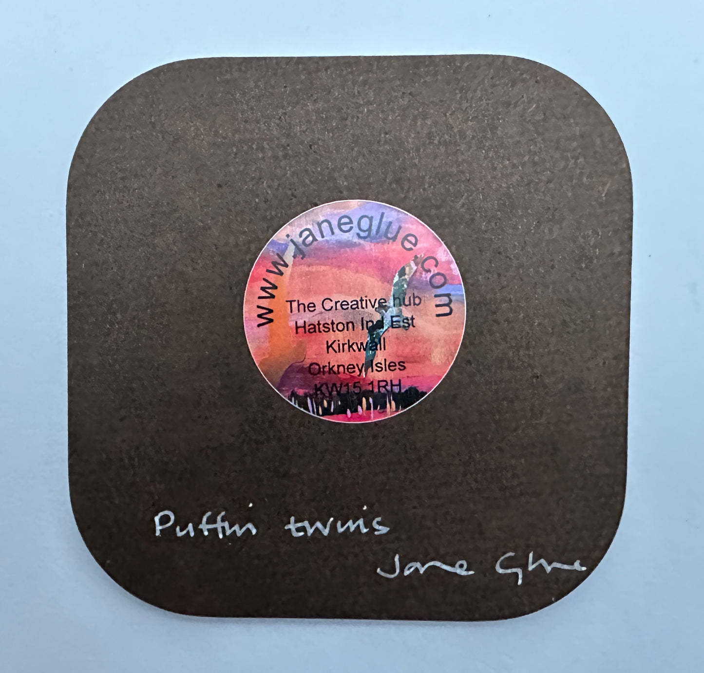 Designer coaster/Puffin twins