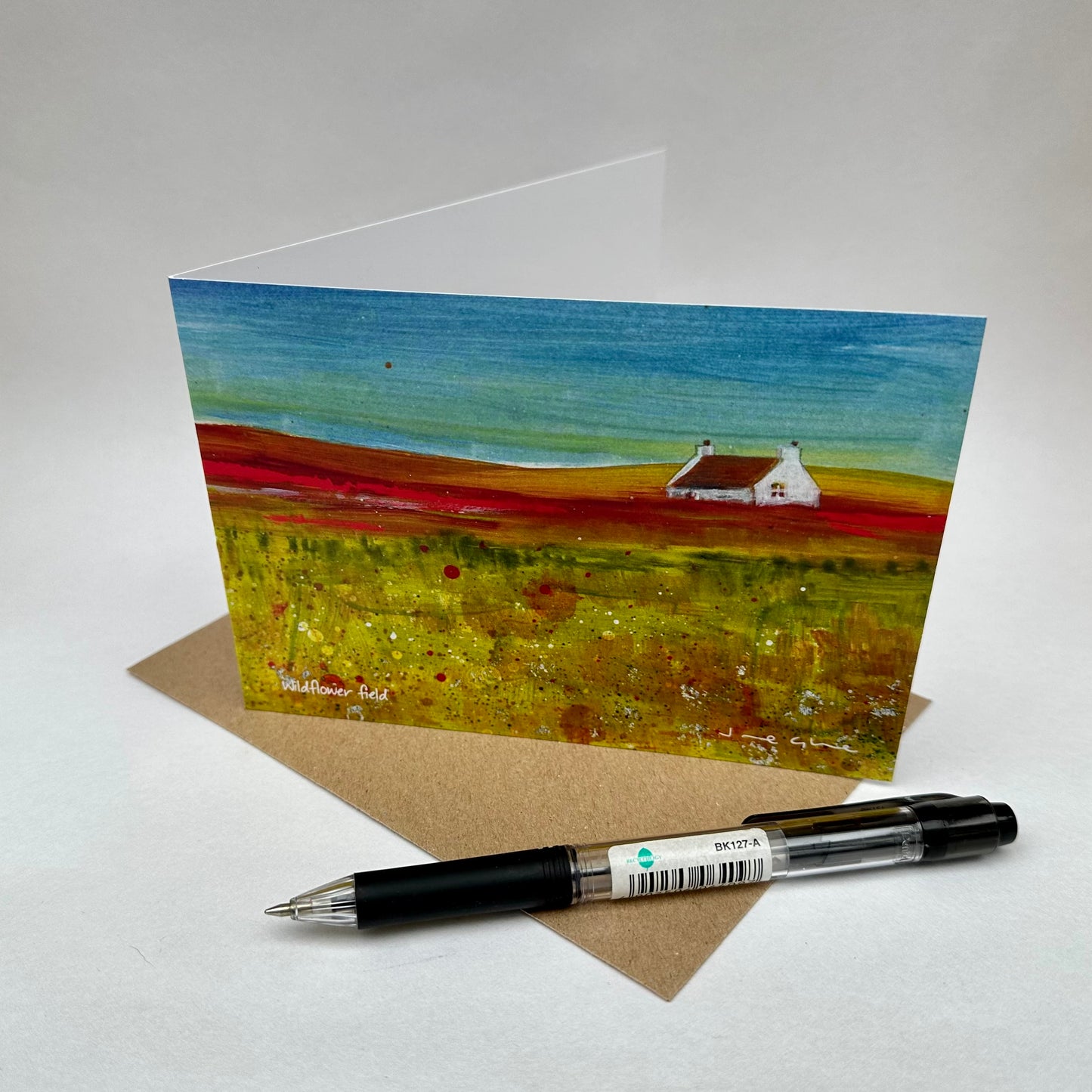 Card - Wildflower field