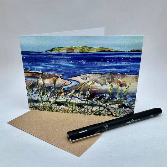 Card - Seagrass and Oystercatchers