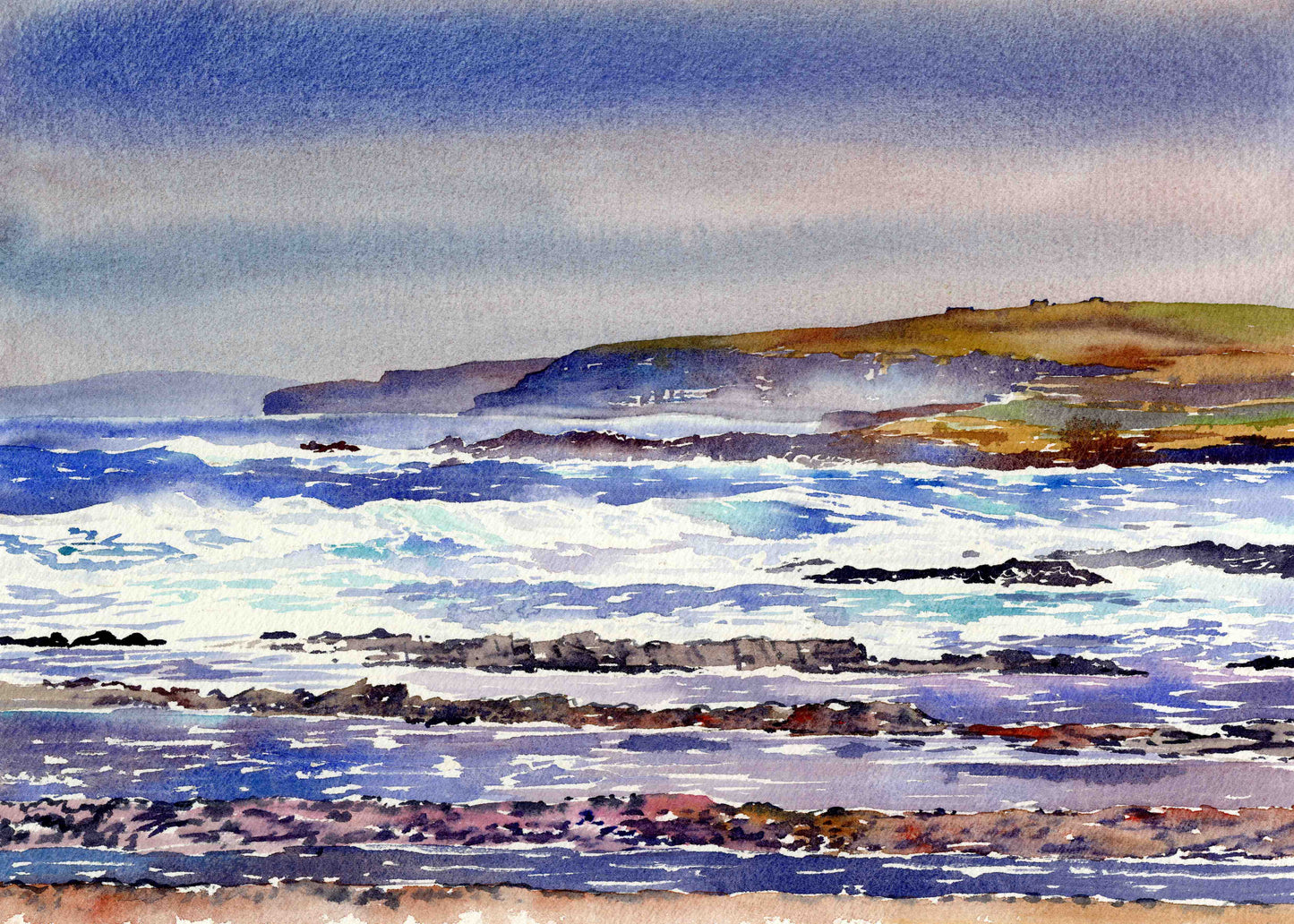 Canvas print/Rainstorm at North Birsay
