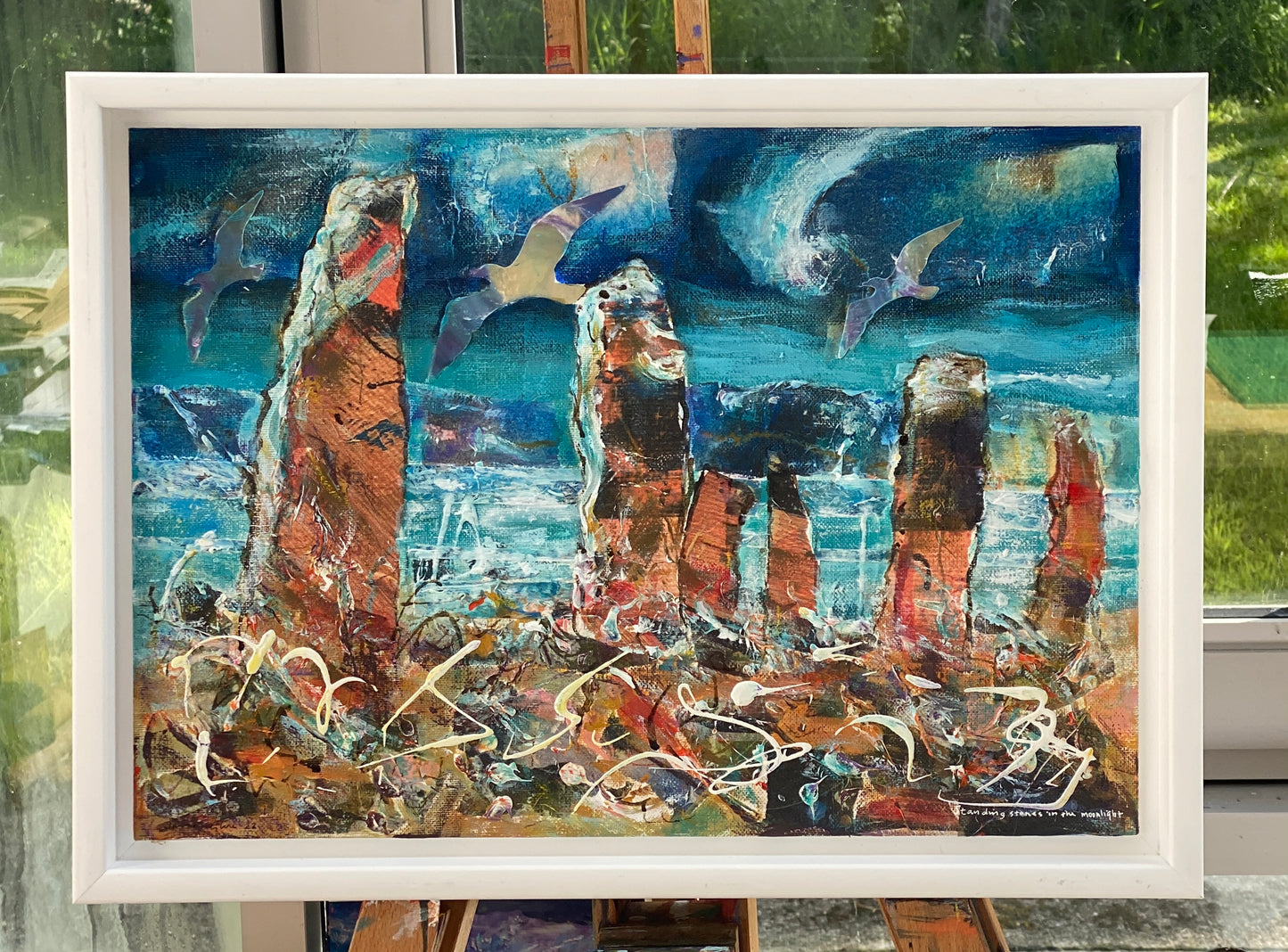 Limited edition print/Standing stones in the moonlight