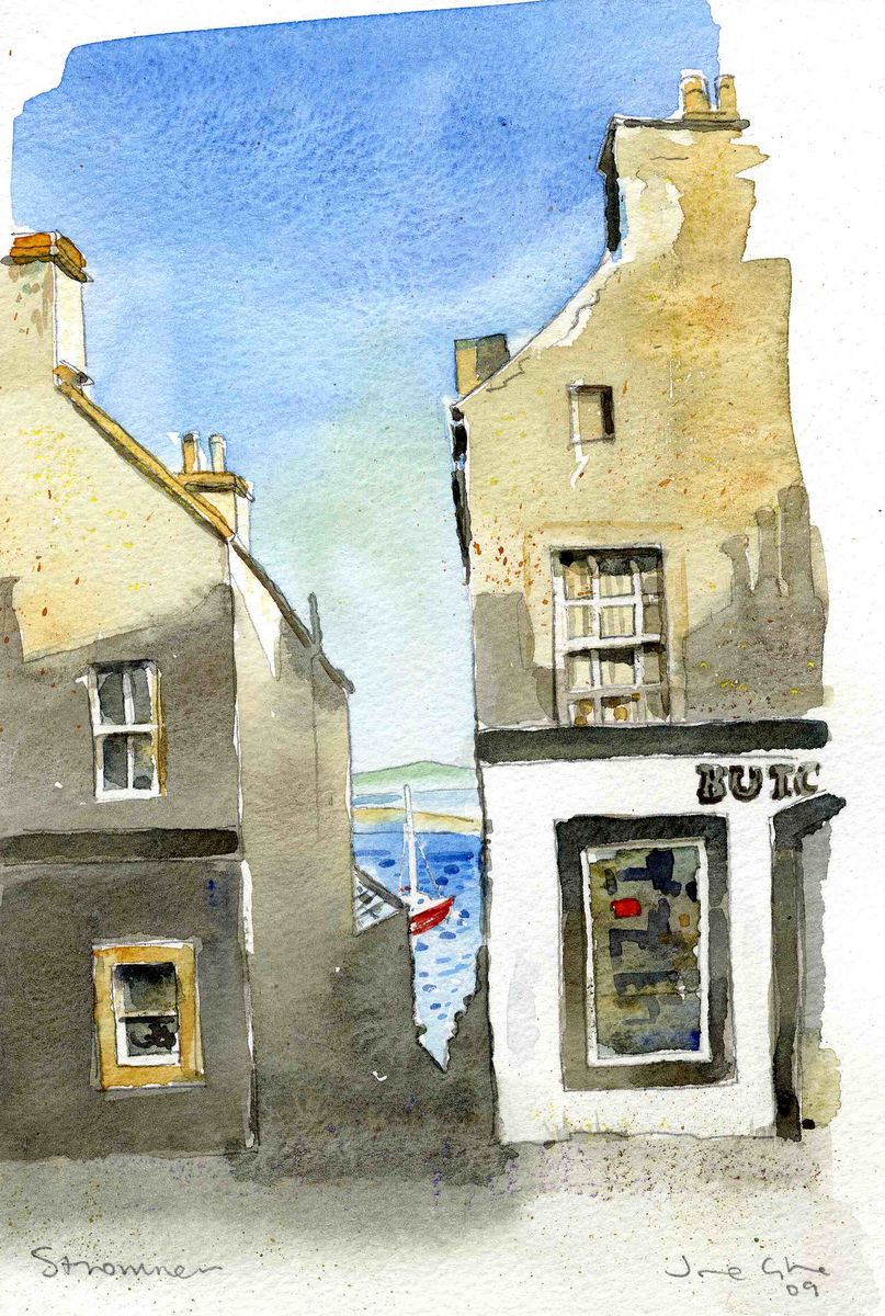 Limited edition print/Stromness shops